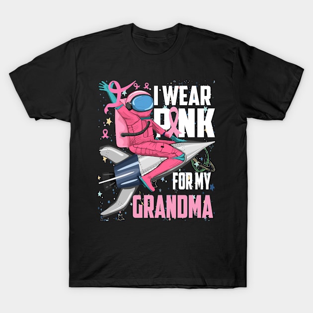 Breast Cancer Awareness, I wear pink for my Grandma, i wear pink for my grandma toddler T-Shirt by DODG99